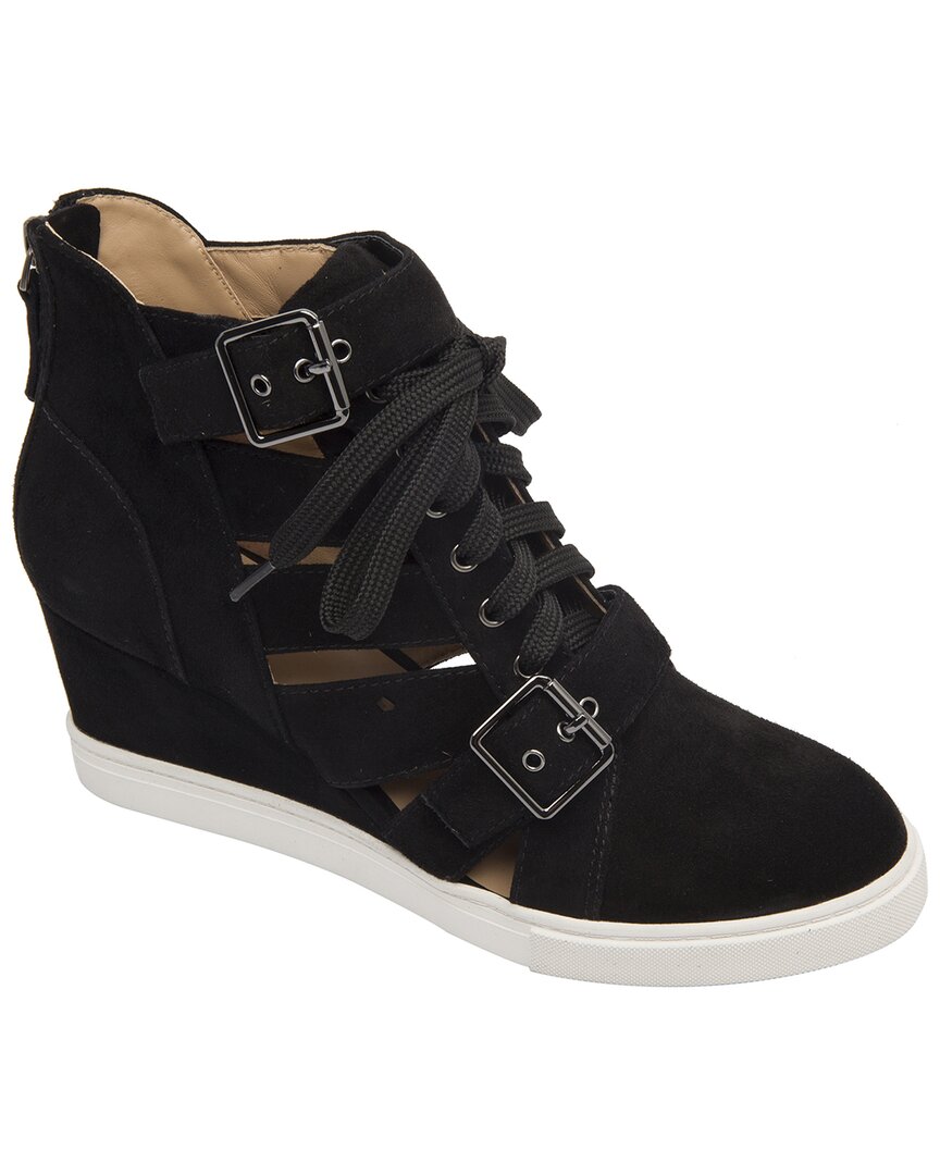 Linea Paolo Fave-L Suede Wedge Sneaker
