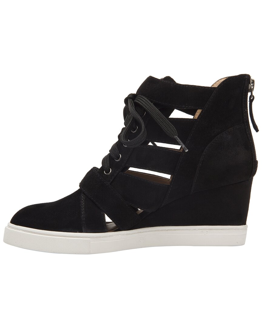 Linea Paolo Fave-L Suede Wedge Sneaker