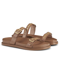 Agl Cristina Ring Leather Slide