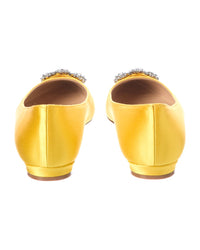 Manolo Blahnik Manolo Blahnik Hangisi Satin Flat