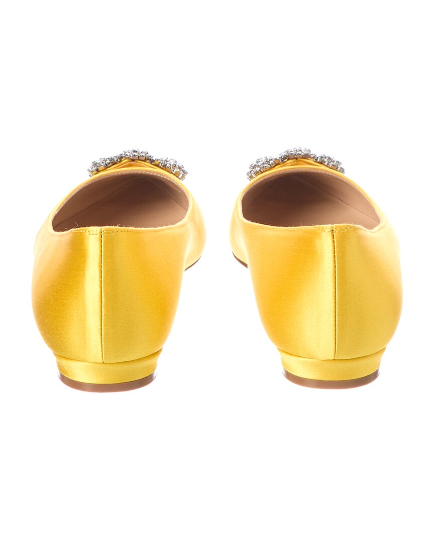 Manolo Blahnik Manolo Blahnik Hangisi Satin Flat