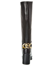 Seychelles No Love Lost Chain Leather Platform Knee-High Boot