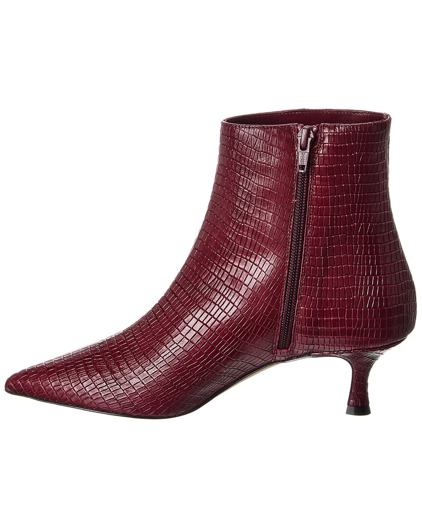 M By Bruno Magli Nerina Snake-Embossed Leather Bootie
