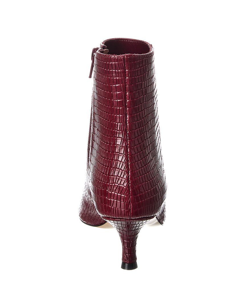 M By Bruno Magli Nerina Snake-Embossed Leather Bootie