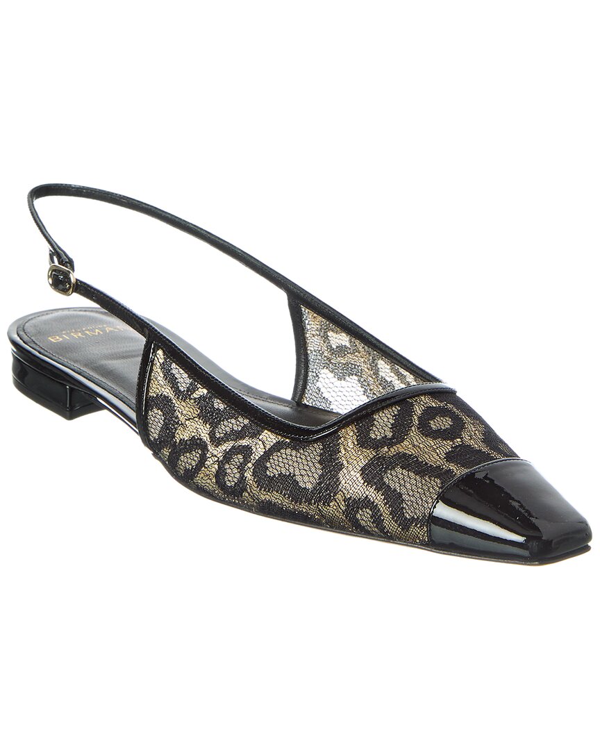 Alexandre Birman Olivia Lace Patent Flat