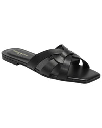Tiffany & Fred Paris Leather Slide Sandal