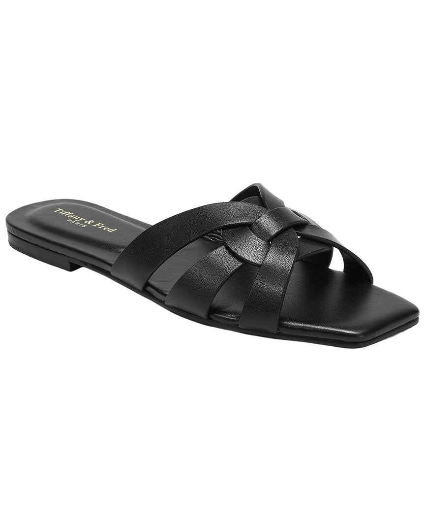 Tiffany & Fred Paris Leather Slide Sandal