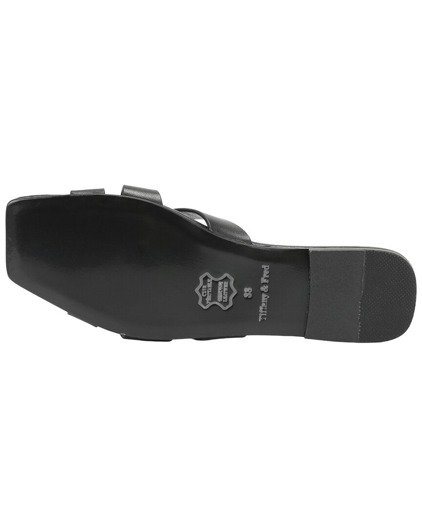 Tiffany & Fred Paris Leather Slide Sandal