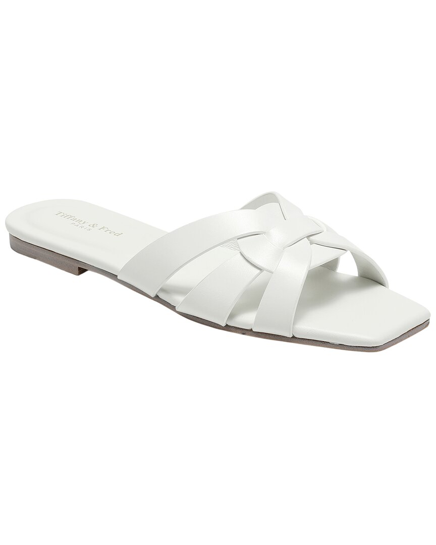 Tiffany & Fred Paris Leather Slide Sandal