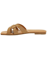 Tiffany & Fred Paris Leather Slide Sandal