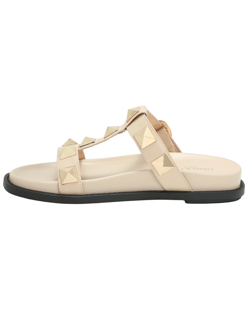 Tiffany & Fred Paris Leather Slide Sandal