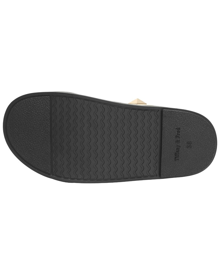 Tiffany & Fred Paris Leather Slide Sandal
