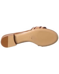 Alexandre Birman Grosgrain Raffia Flat