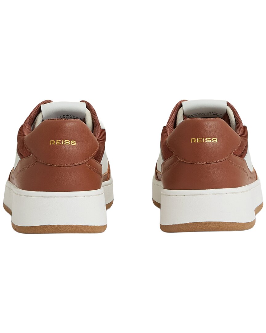 Reiss Astor Leather Paneled Trainer