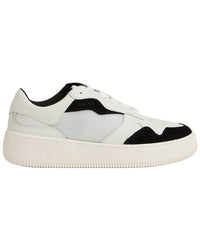 Reiss Ruth Leather & Suede Low-Top Trainer
