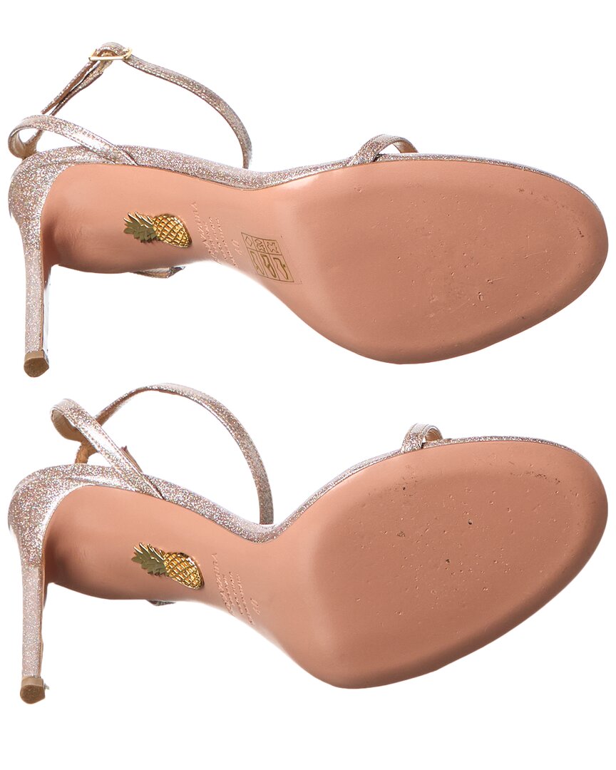 Aquazzura Olie 105 Glitter Sandal (Authentic Pre-Loved)