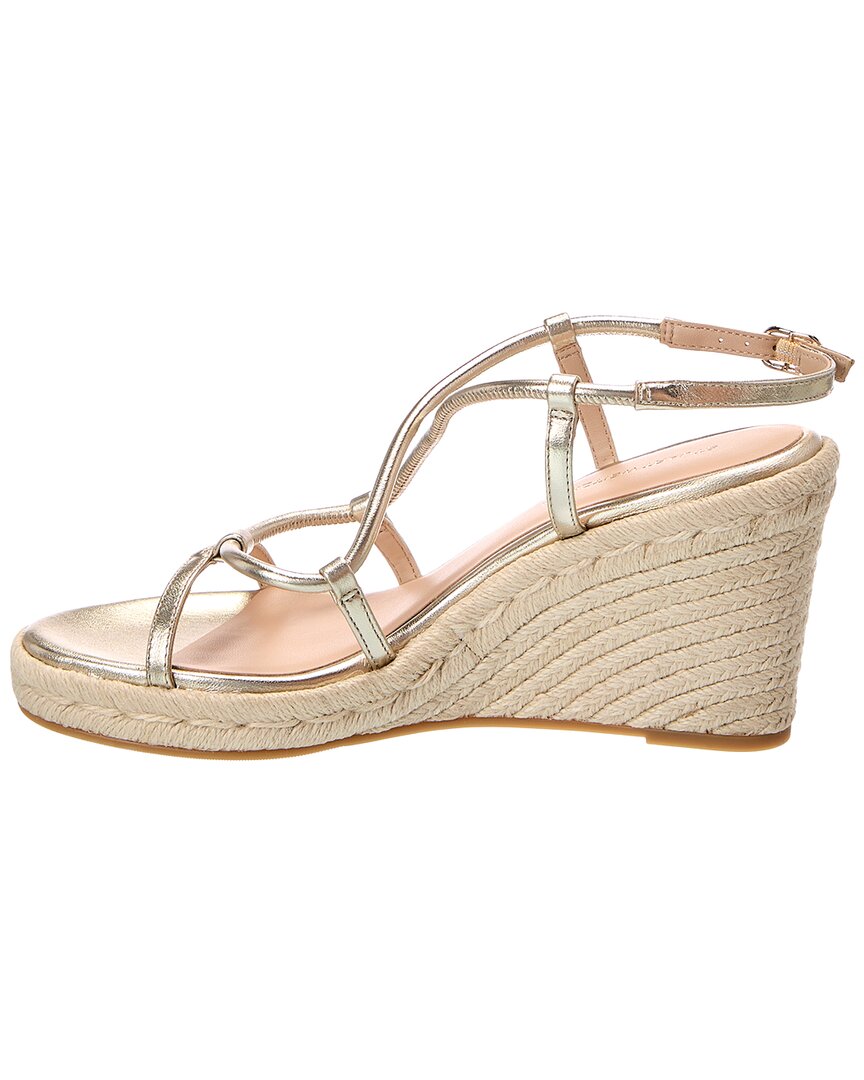 Stuart Weitzman Stuart Weitzman Nilla Espadrille Leather Wedge Sandal