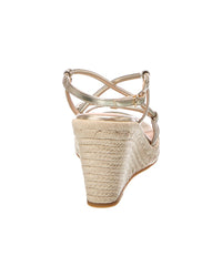 Stuart Weitzman Stuart Weitzman Nilla Espadrille Leather Wedge Sandal