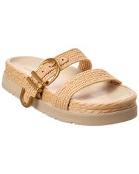Simkhai Aida Raffia Buckle Sandal