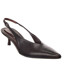 Simkhai Sylvie Distressed Leather Slingback Sandal