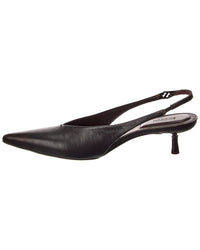 Simkhai Sylvie Distressed Leather Slingback Sandal