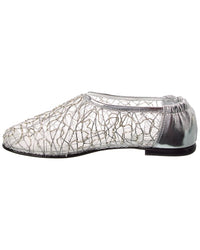 Simkhai Eden Metallic Lace Mesh & Leather Ballet Flat