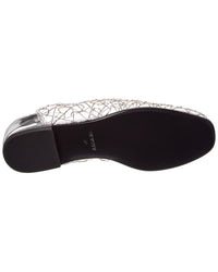Simkhai Eden Metallic Lace Mesh & Leather Ballet Flat