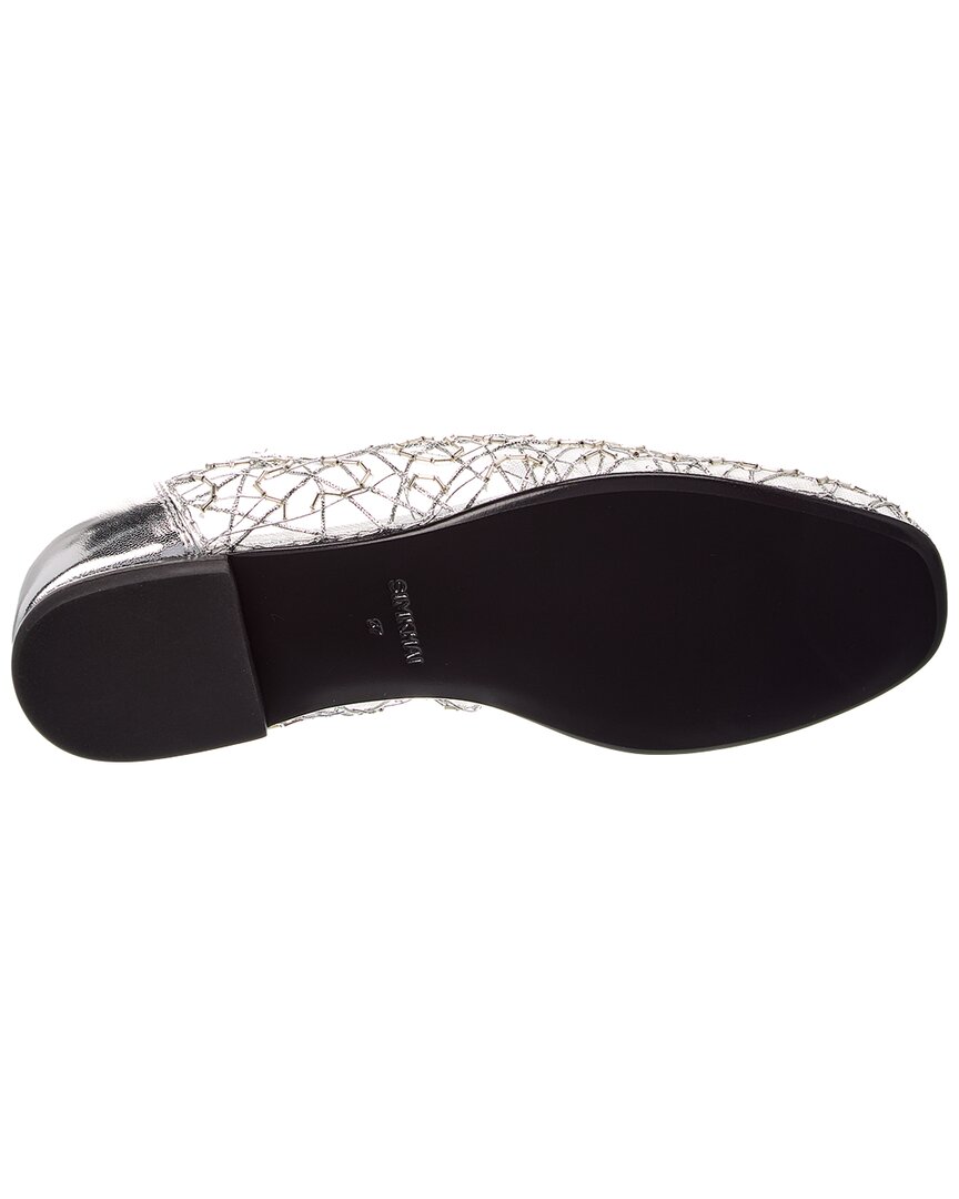 Simkhai Eden Metallic Lace Mesh & Leather Ballet Flat