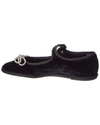 Schutz Clarissa Lace Velvet Ballet Flat