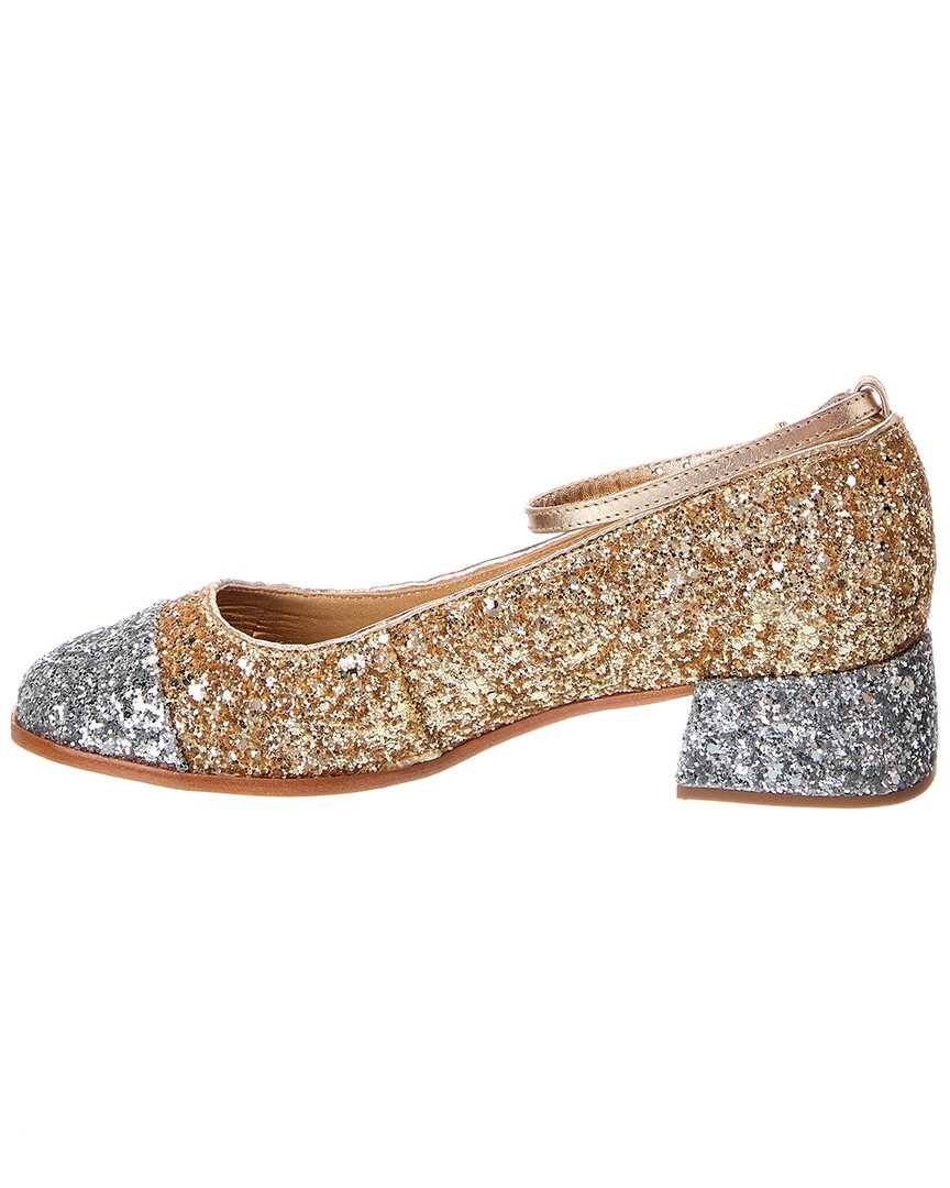 Schutz Dorothy Weekend Low Block Glitter Pump
