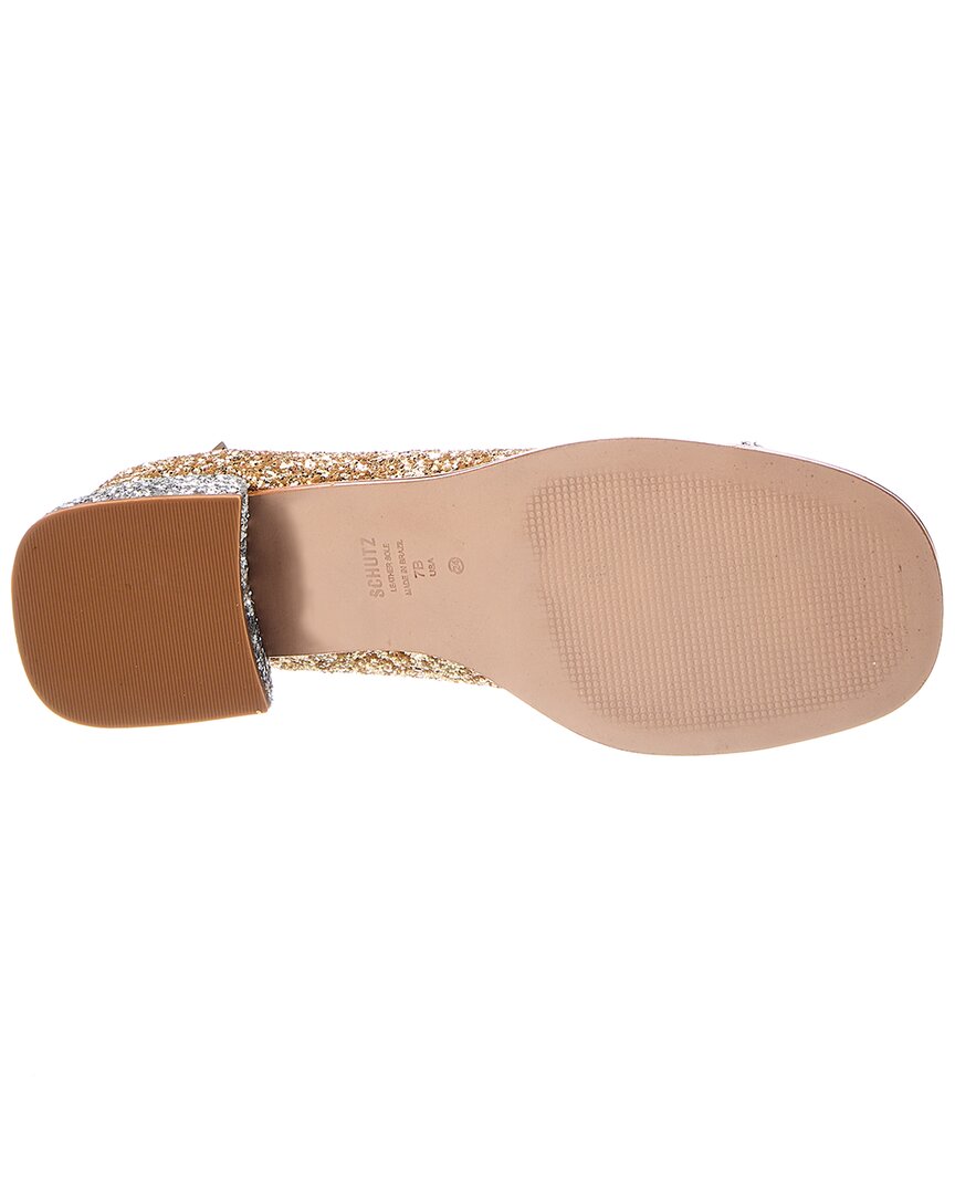 Schutz Dorothy Weekend Low Block Glitter Pump