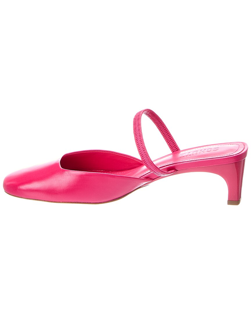 Schutz Bertie Mid Block Leather Pump