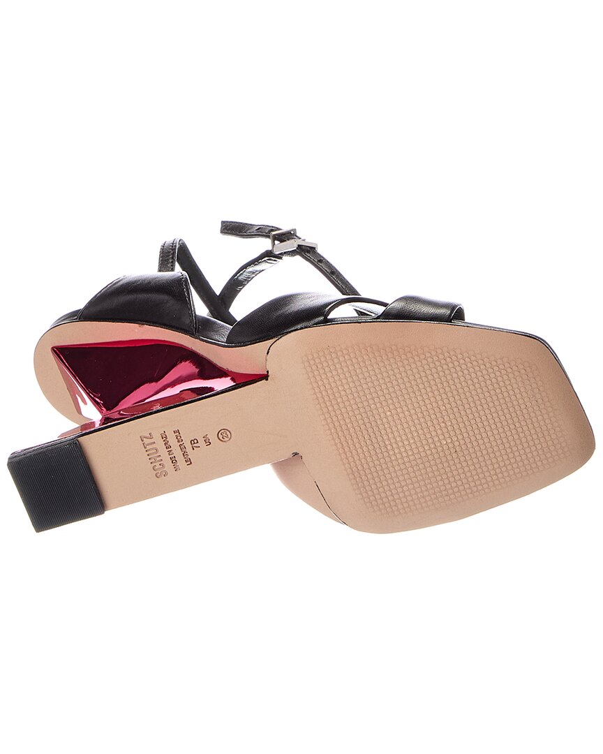 Schutz Jill Leather Wedge Sandal