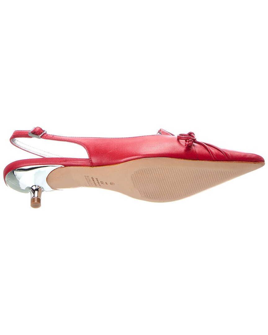 Schutz Zane Mid Leather Stiletto Pump