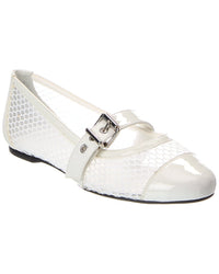 Schutz Hanna Mesh & Patent Ballet Flat