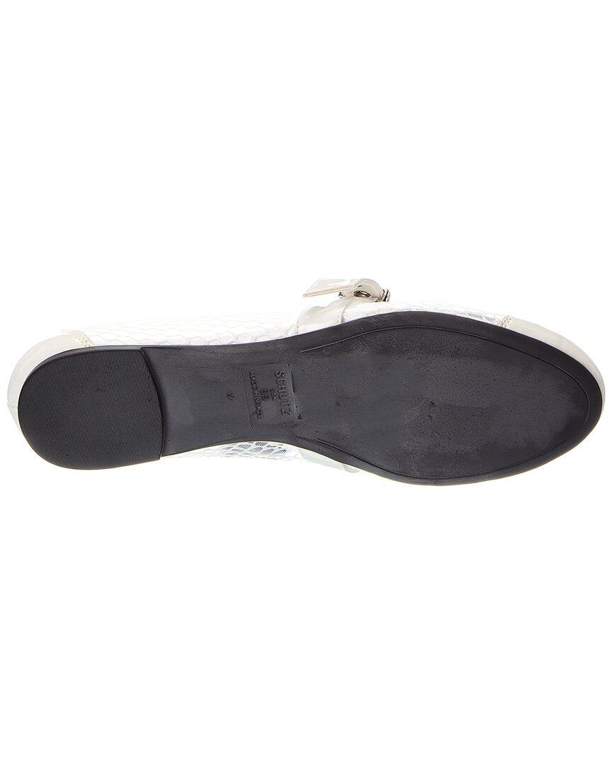 Schutz Hanna Mesh & Patent Ballet Flat