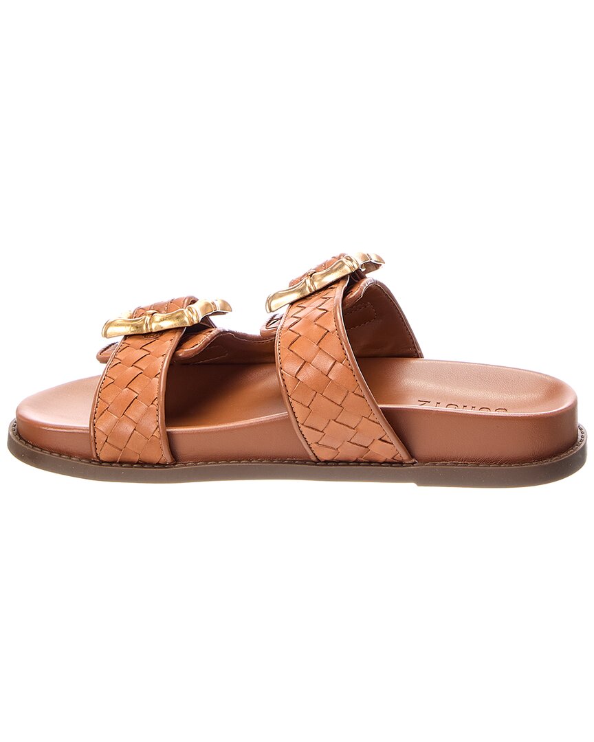 Schutz Enola Sporty Leather Woven Sandal