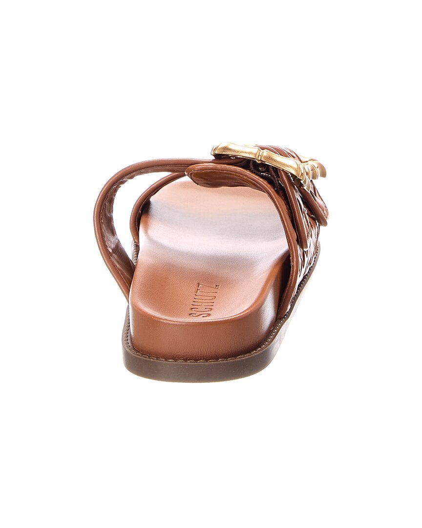 Schutz Enola Sporty Leather Woven Sandal
