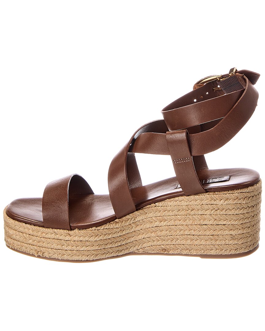 Schutz Harper Leather Flatform Sandal