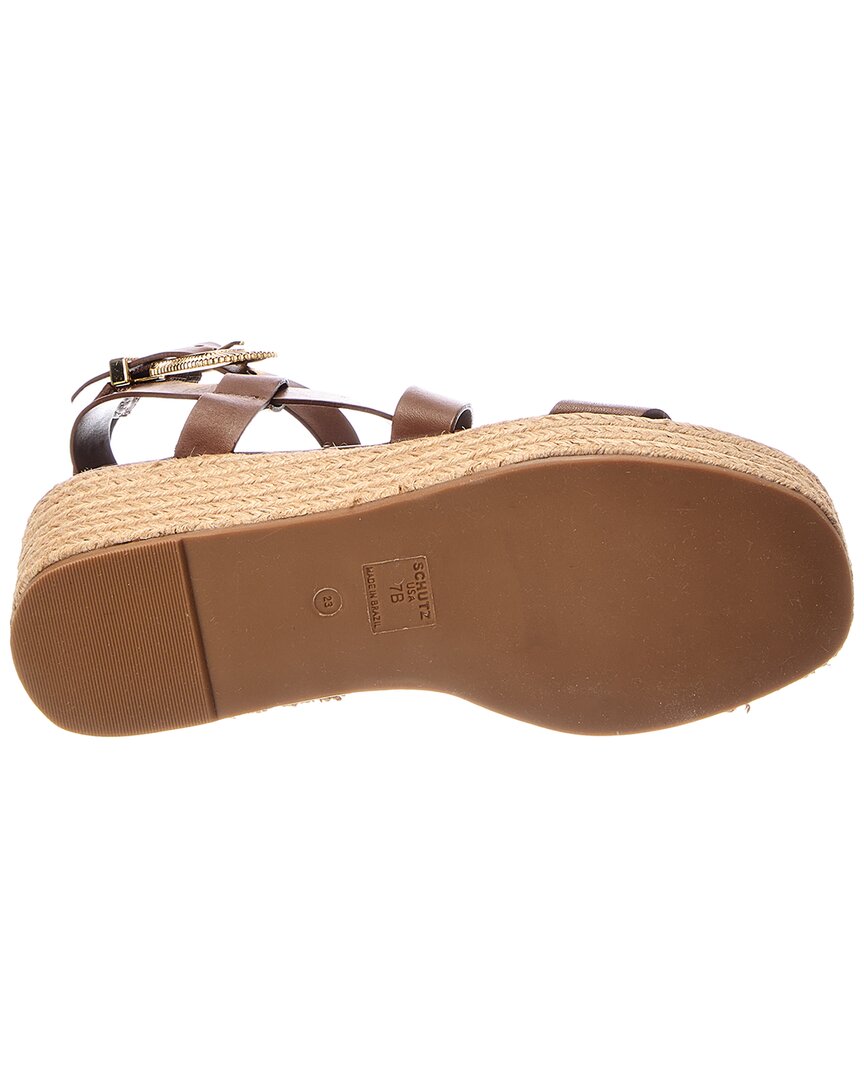 Schutz Harper Leather Flatform Sandal