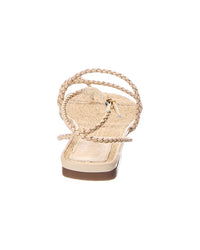 Schutz Kaya Straw Flat Sandal
