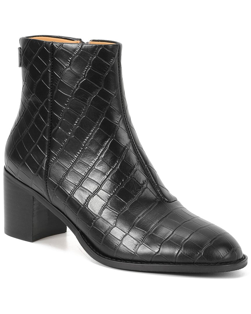 Tiffany & Fred Paris Embossed Leather Bootie