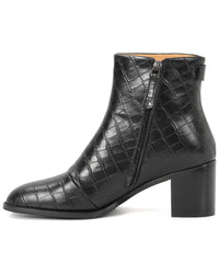 Tiffany & Fred Paris Embossed Leather Bootie
