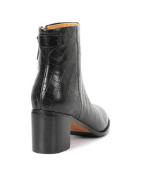 Tiffany & Fred Paris Embossed Leather Bootie