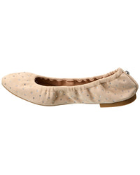 Stuart Weitzman Bling Suede Ballet Flat