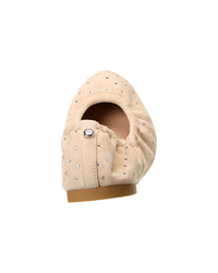 Stuart Weitzman Bling Suede Ballet Flat