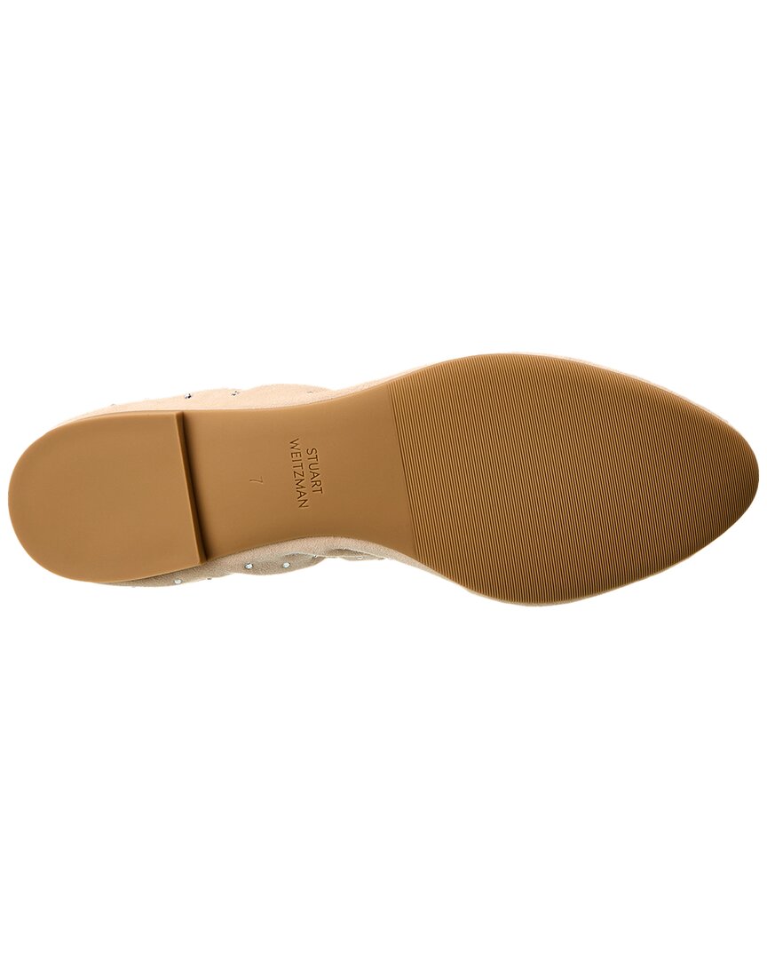 Stuart Weitzman Bling Suede Ballet Flat