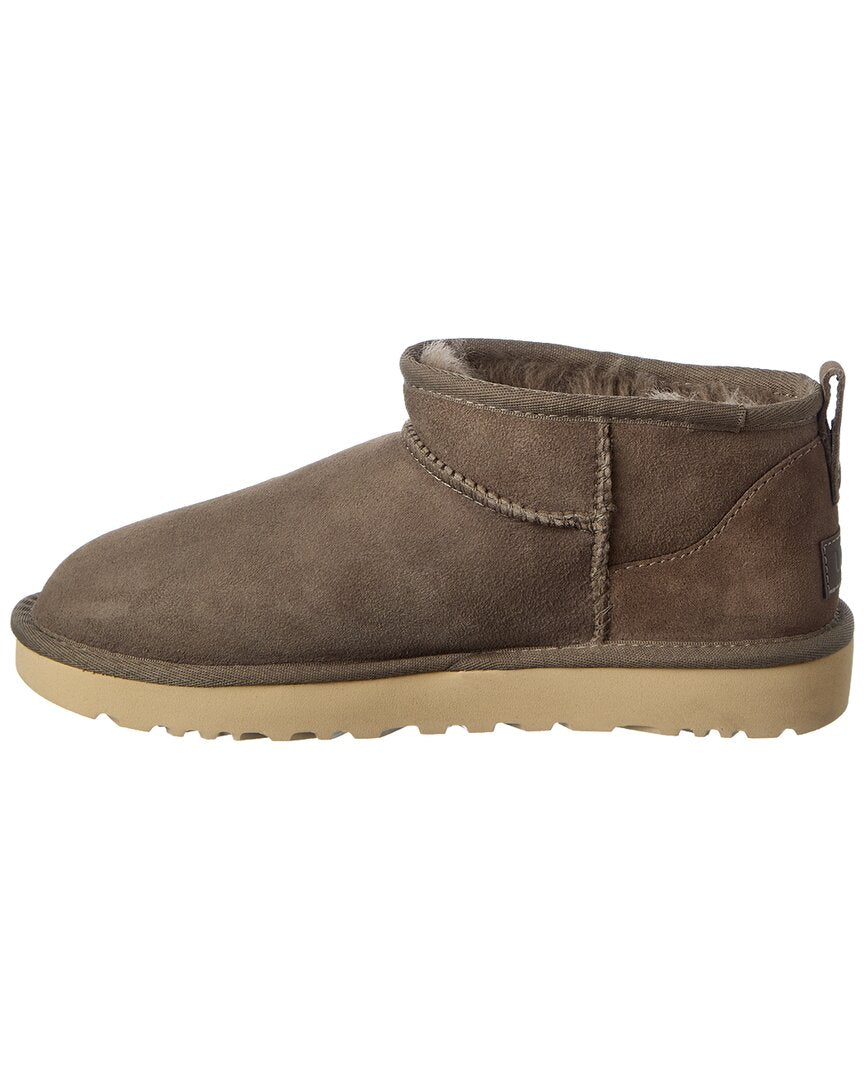 Ugg Classic Ultra Mini Suede & Shearling Boot