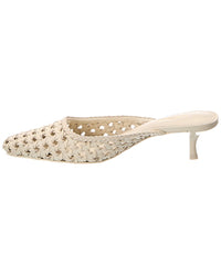 Larroude Larroude Amal Macrame Leather Mule