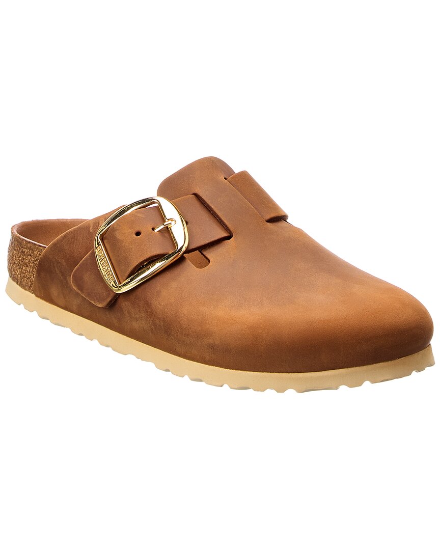 Birkenstock Boston Big Buckle Narrow Leather Clog